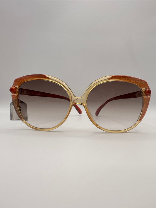 Dior Gold & Red Vintage Sunglasses