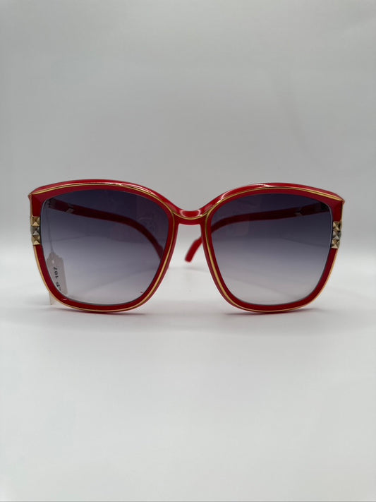Red & Gold Leonard Paris Vintage Sunglasses